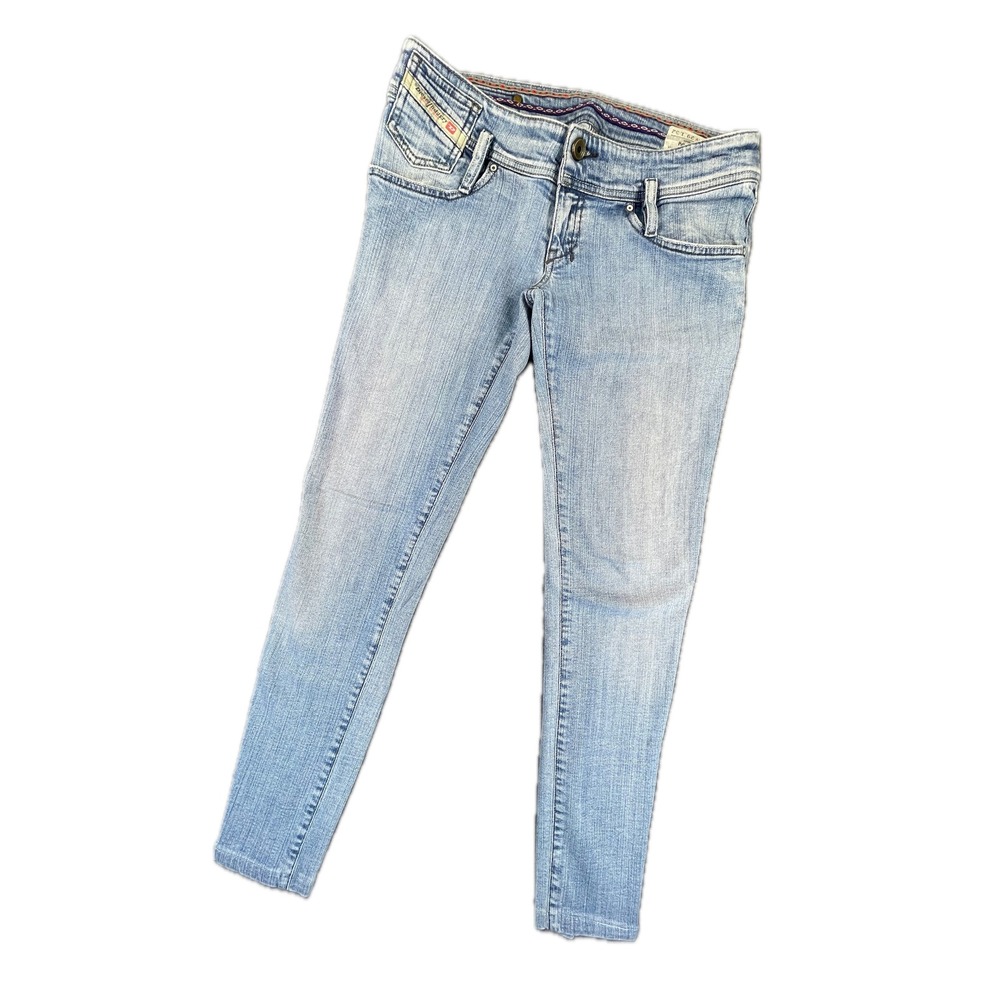 Diesel Matic Wash 008HG Stretch Skinny Jeans 29 Blue Denim Low Rise Y2K Vintage